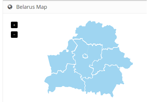 Карта Белоруссии с регионами для openCart 2